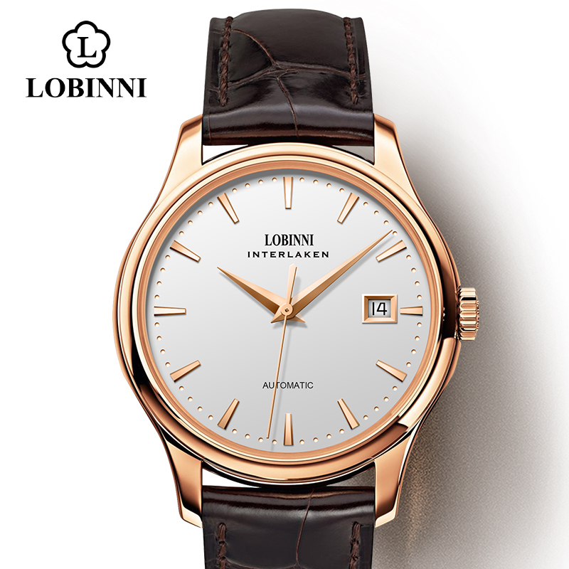 Omega Watch Constellation - LOBINNI L12026 Men's Mechanical Watch ST2130
