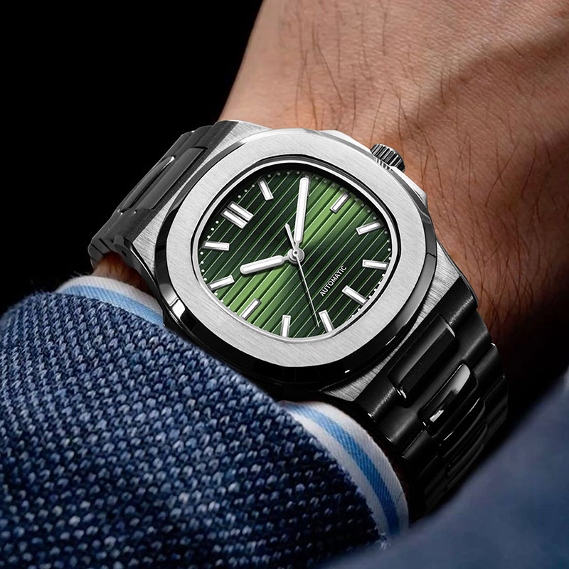 Patek Philippe Watch Nautilus - MACARLON 43mm Nautilus Style Automatic Mens
