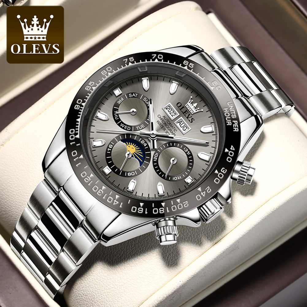 OLEVS 6654 Luxury Mens Watch C - Seiko Watch Presage 评论和价格