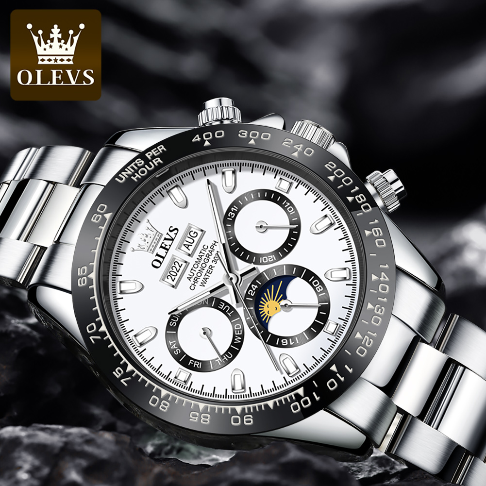 OLEVS 6654 Luxury Mens Watch C - Seiko Watch Presage 评论和价格